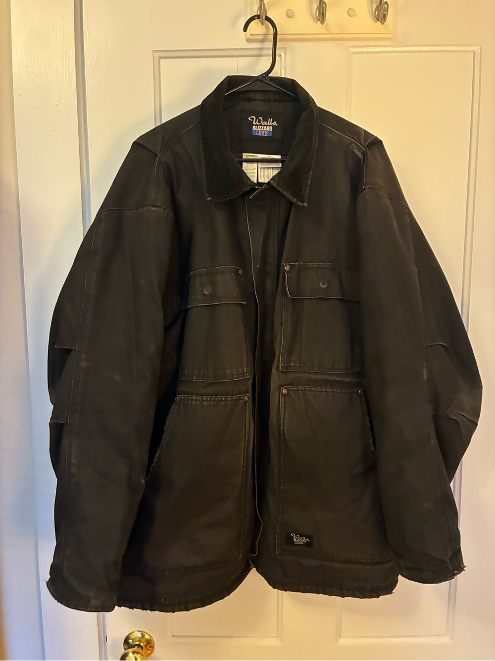 Walls Black Men's Heavy-Duty Work Jacket